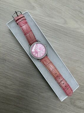Dooney & Bourke Pink Crystal Accent Women's Watch